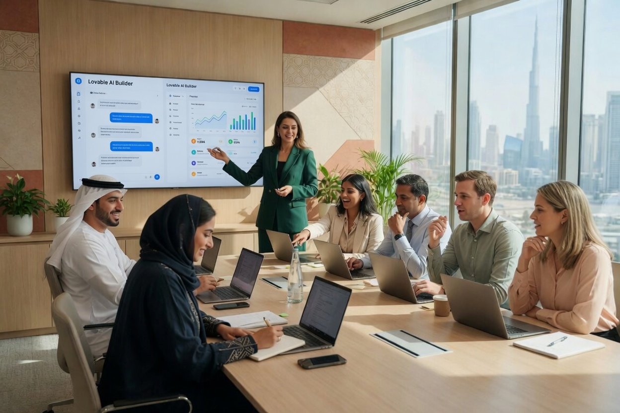 AI training workshop in progress